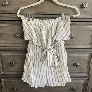 Neutral & white Romper